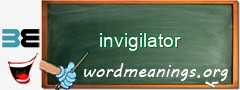 WordMeaning blackboard for invigilator